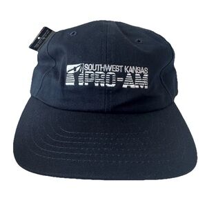 Pro-AM Golf Hat Mens Adjustable White Strapback Cap Southwest Kansas Embroidered